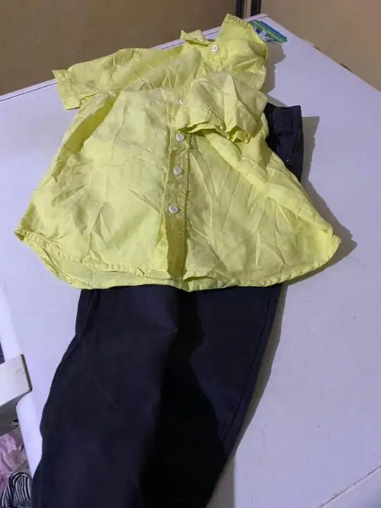 Donated clothing sorted for the clothing drive