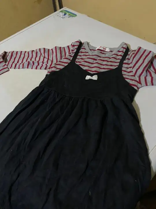 Donated clothing sorted for the clothing drive