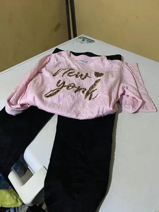 Donated clothing sorted for the clothing drive