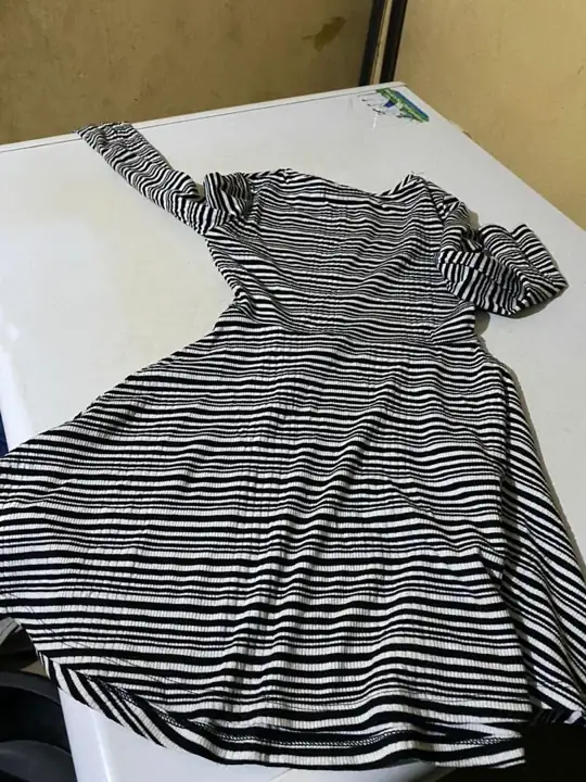 Donated clothing sorted for the clothing drive